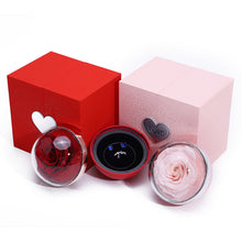 Lade das Bild in den Galerie-Viewer, Creative Eternal Rose Box Eternal Soap Flower Jewelry Box Ring Necklace Storage Case Valentines Surprise Gift
