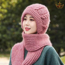 Load image into Gallery viewer, Hat Scarf Thickened Warm-keeping And Cold-proof Snow Hat
