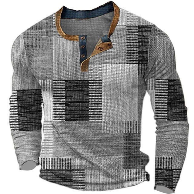 Men's Long Sleeve T-shirt Digital Printing Long Sleeve