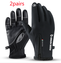 Load image into Gallery viewer, Motorcycle Gloves Moto Gloves Winter Thermal Fleece Lined Winter Water Resistant Touch Screen Non-slip Motorbike Riding Gloves
