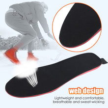 Load image into Gallery viewer, Heated Insoles For Men Women Rechargeable Heating Boot Insole Feet Warmer Pads Cut To Any Size Heating Electric Heated Insoles
