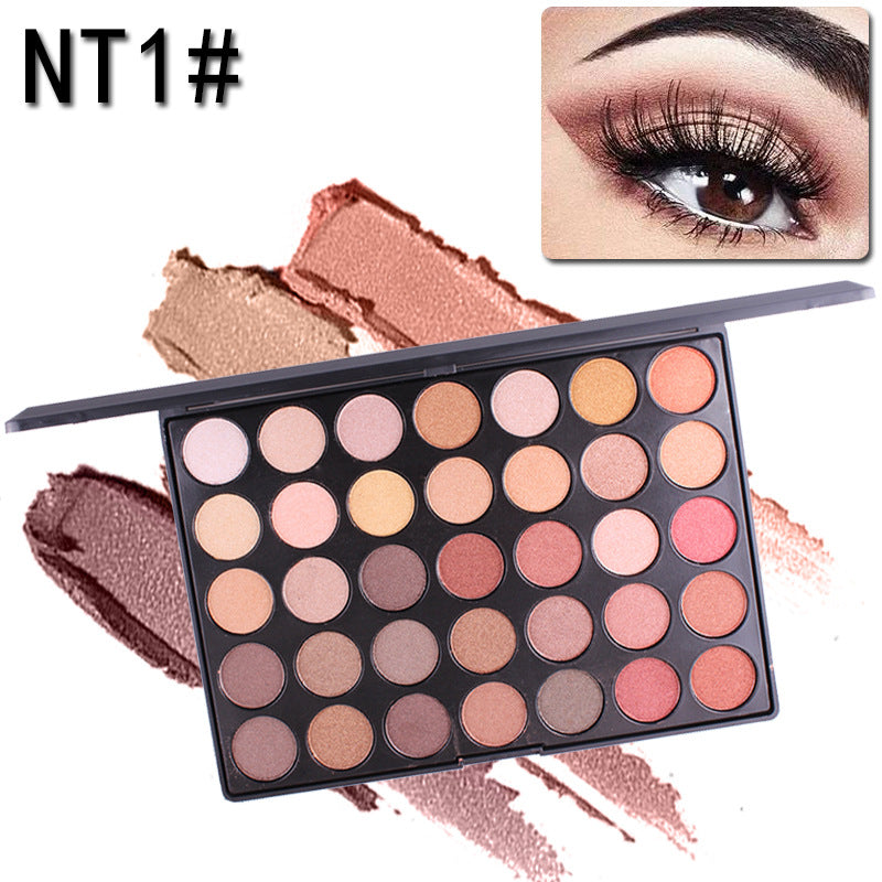New 35 Colors of Shimmer Matte Shadow Eyeshadow Palette - The Palette B