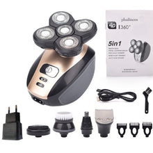 Load image into Gallery viewer, 5-Head Electric Shaver 5-In-1 Rechargeable Razor
