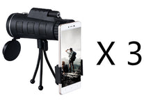 Load image into Gallery viewer, Compatible with Apple, Monocular Telescope Zoom Scope with Compass Phone Clip Tripod
