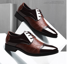 Load image into Gallery viewer, 2021 summer new shoes men&#39;s business dress large size shoes fashion hundred tower wedding shoes
