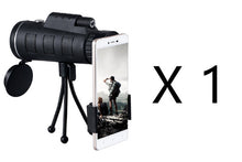 Load image into Gallery viewer, Compatible with Apple, Monocular Telescope Zoom Scope with Compass Phone Clip Tripod
