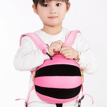 Load image into Gallery viewer, Supercute preschool children anti loss book bag small bee shoulder bag pack mini one generation
