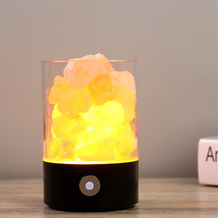 USB Crystal Light Himalayan Salt LED Lamp