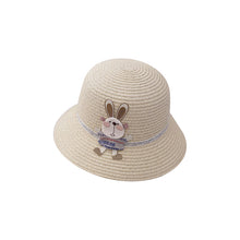 Load image into Gallery viewer, Cute Rabbit Decoration Bag Two-Piece Straw Hat
