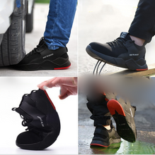 Load image into Gallery viewer, Autumn Steel Toe Work Safety Shoes for Men Puncture Proof Security Boots
