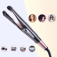 Load image into Gallery viewer, 2 In 1 Hair Straightener And Curler Curling Iron For All Hair Types Tourmaline Ceramic Twisted Flat Iron For Hair Styling
