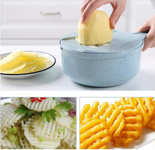 Load image into Gallery viewer, Mandoline Slicer Vegetable Slicer Potato Peeler Carrot Onion Grater With Strainer Vegetable Cutter 8 In 1 Kitchen Accessories
