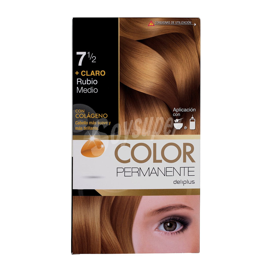 DELIPLUS Color Permanente Nº7, Medium blonde
