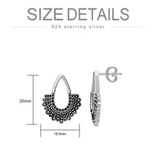 Load image into Gallery viewer, RBG Dissent Collar Earrings 925 Sterling Silver Drop/Stud Earrings RBG Earrings for Women Fan of Ruth Bader Ginsburg
