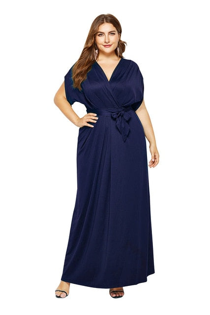 Loose Blue Floor Length Special Occasion