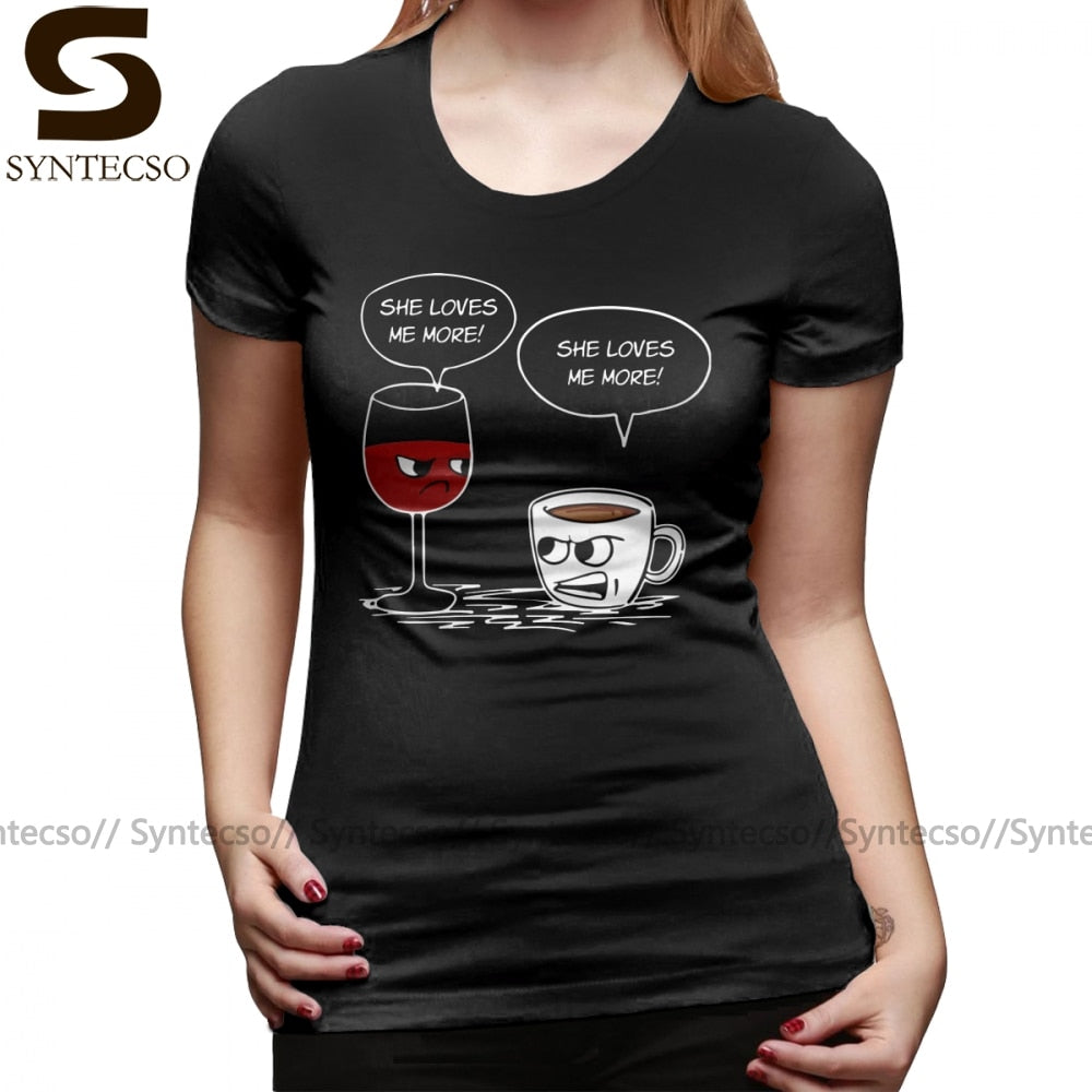 Wine And Coffee Talk - Tee Shirt