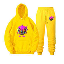 Load image into Gallery viewer, New rapper 6ix9ine gooba rainbow hoodie sweatshirt men&#39;s autumn and winter women&#39;s hoodie sports suit sports shirt + sports pant

