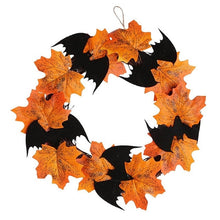 Load image into Gallery viewer, Halloween Decoration  Door Hanging Maple Leaf Garland
